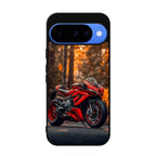 Crimson Velocity in Autumn Flame Google Pixel 10 Case