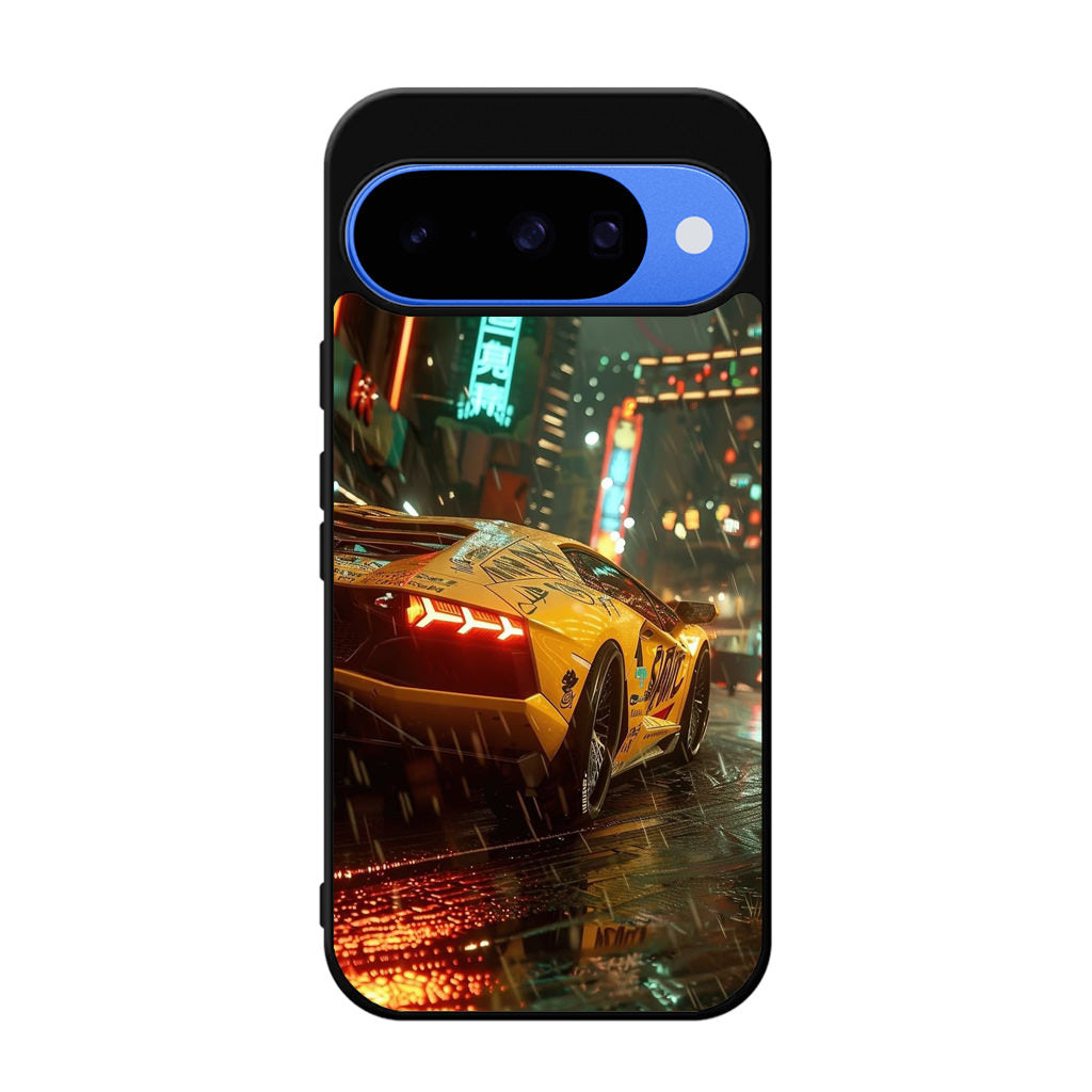 Night Drift Thunder Neon Streets Google Pixel 10 Case