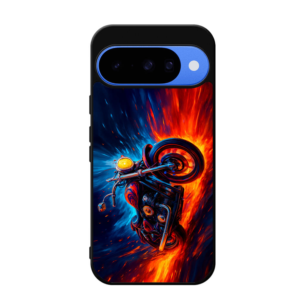 Ride Through Fire and Ice Google Pixel 10 Case