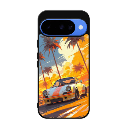 Turbo Dreams in Neon Palms Google Pixel 10 Case