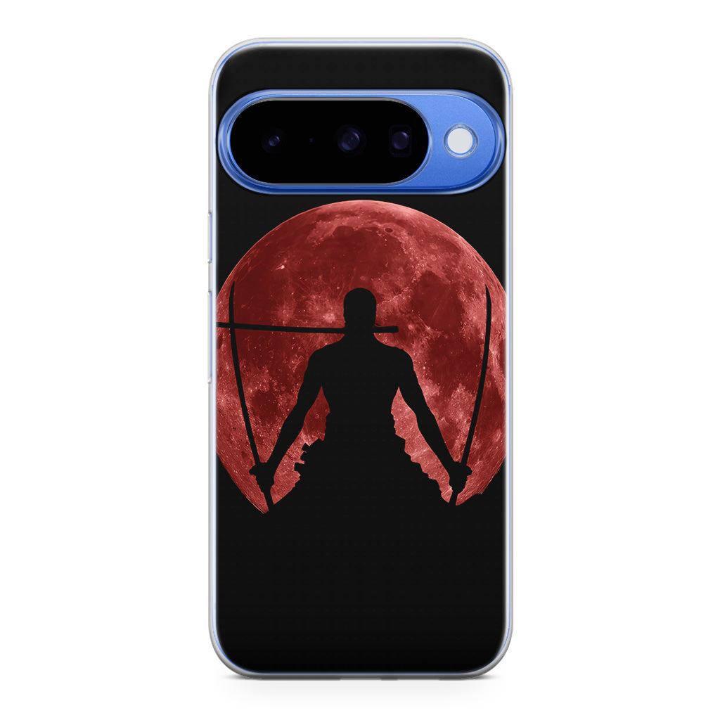 Silhouette Of Zoro In Santoryu Mode Google Pixel 10 Case