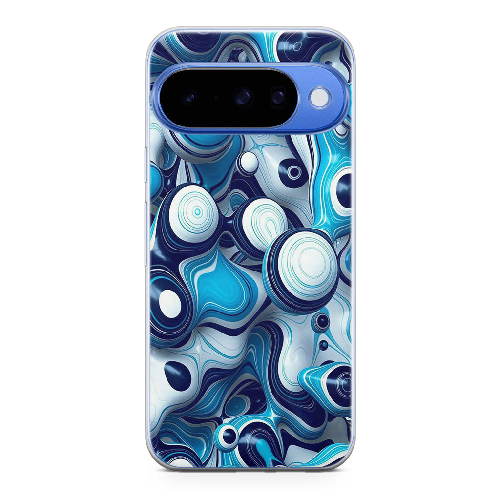 Abstract Art All Blue Google Pixel 10 Case