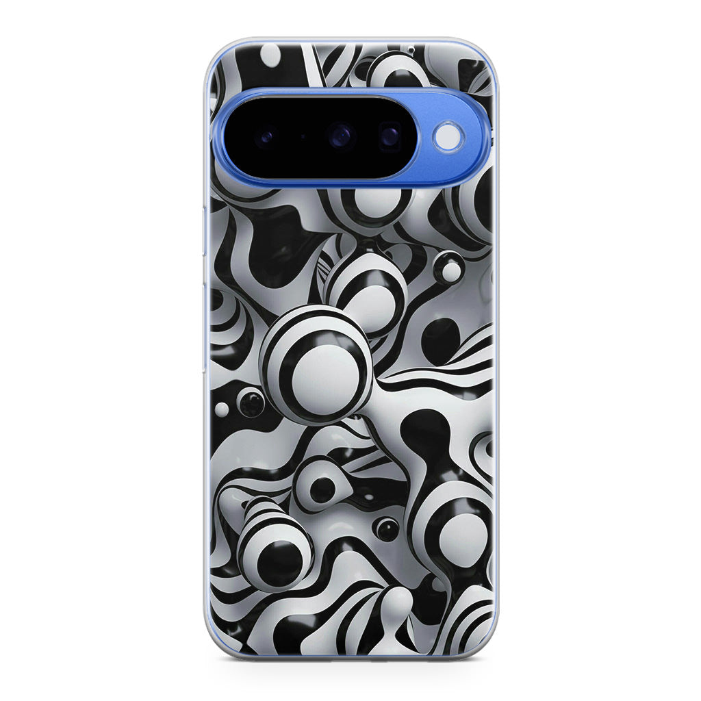 Abstract Art Black White Google Pixel 10 Case