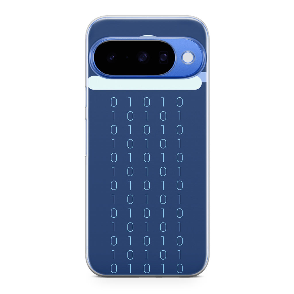 Abstract Binary Minimalist Google Pixel 10 Case