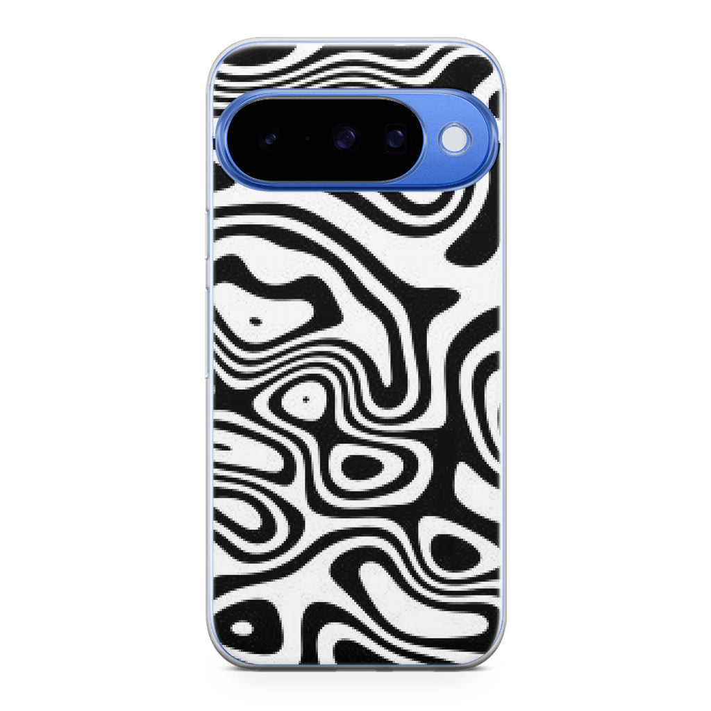 Abstract Black and White Background Google Pixel 10 Case