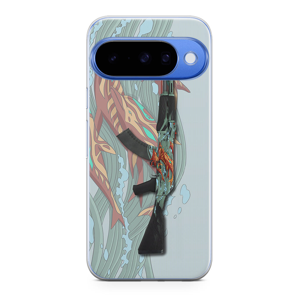 AK-47 Aquamarine Revenge Google Pixel 10 Case