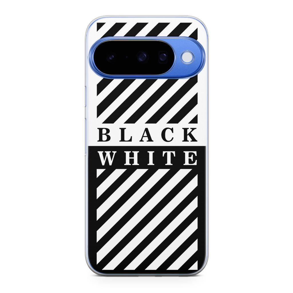 Black White Stripes Google Pixel 10 Case