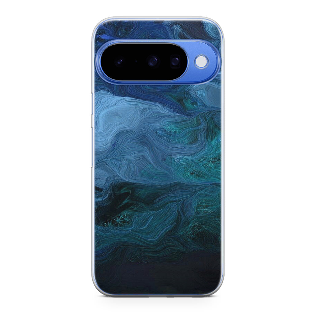 Blue Abstract Art Google Pixel 10 Case