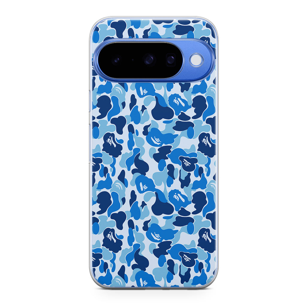 Blue Camo Google Pixel 10 Case