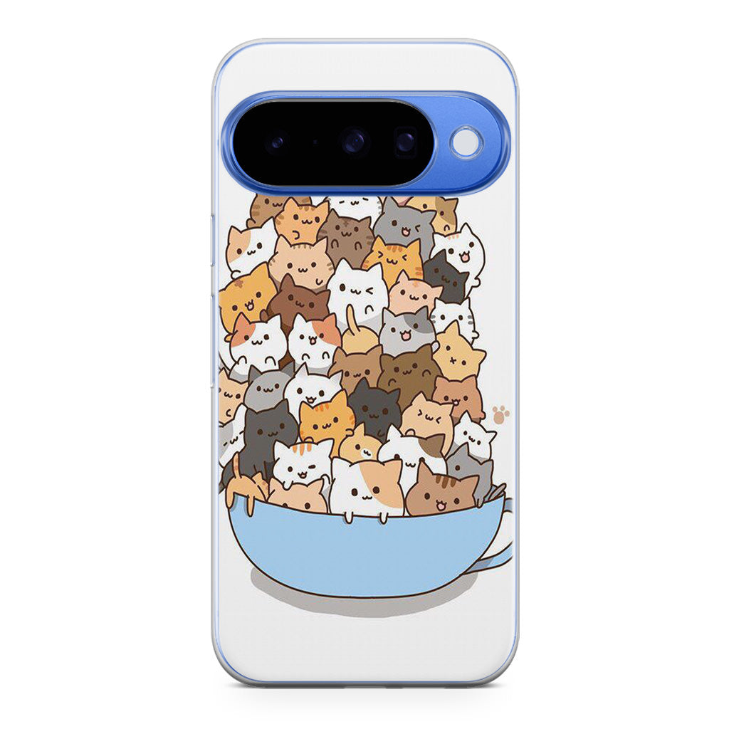 Cats on A Bowl Google Pixel 10 Case