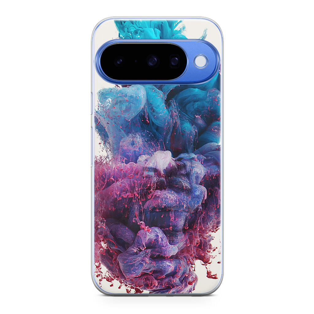 Colorful Dust Art on White Google Pixel 10 Case