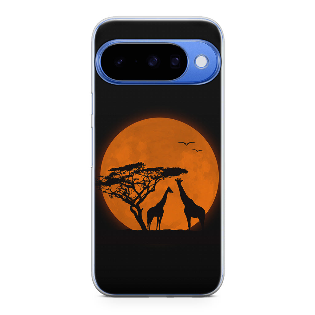 Giraffes Silhouette Google Pixel 10 Case