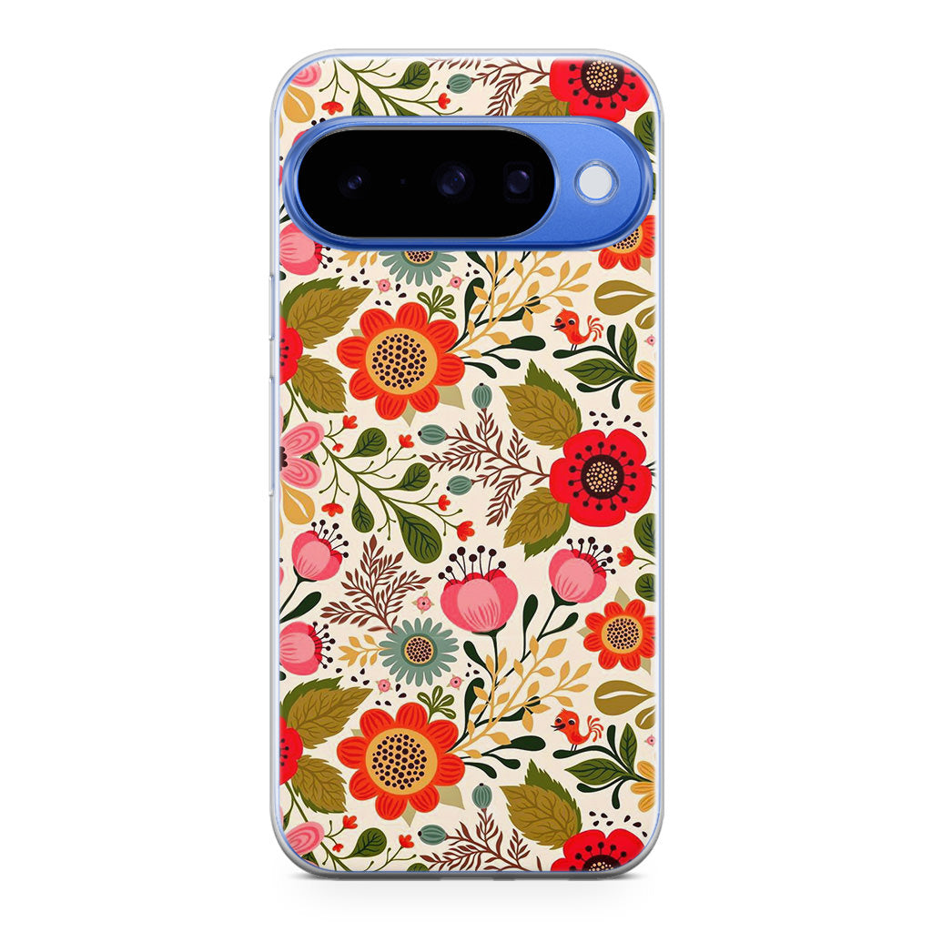 Hello Spring Pattern Google Pixel 10 Case