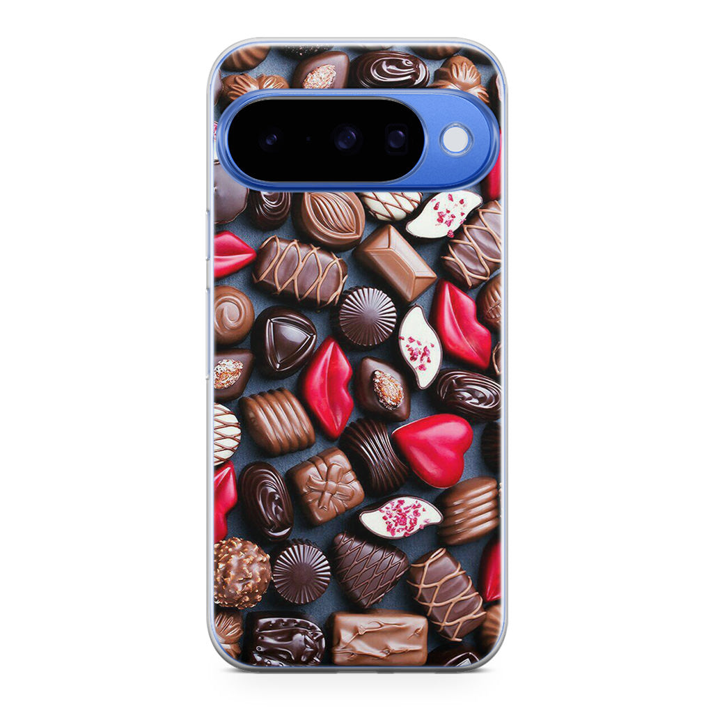 I Love Choco Pattern Google Pixel 10 Case