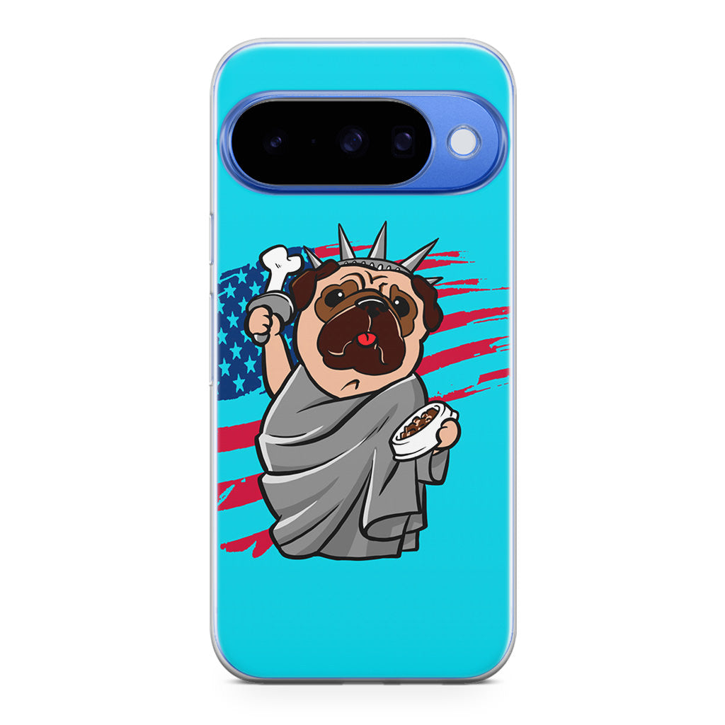 Independence Day Pug Google Pixel 10 Case