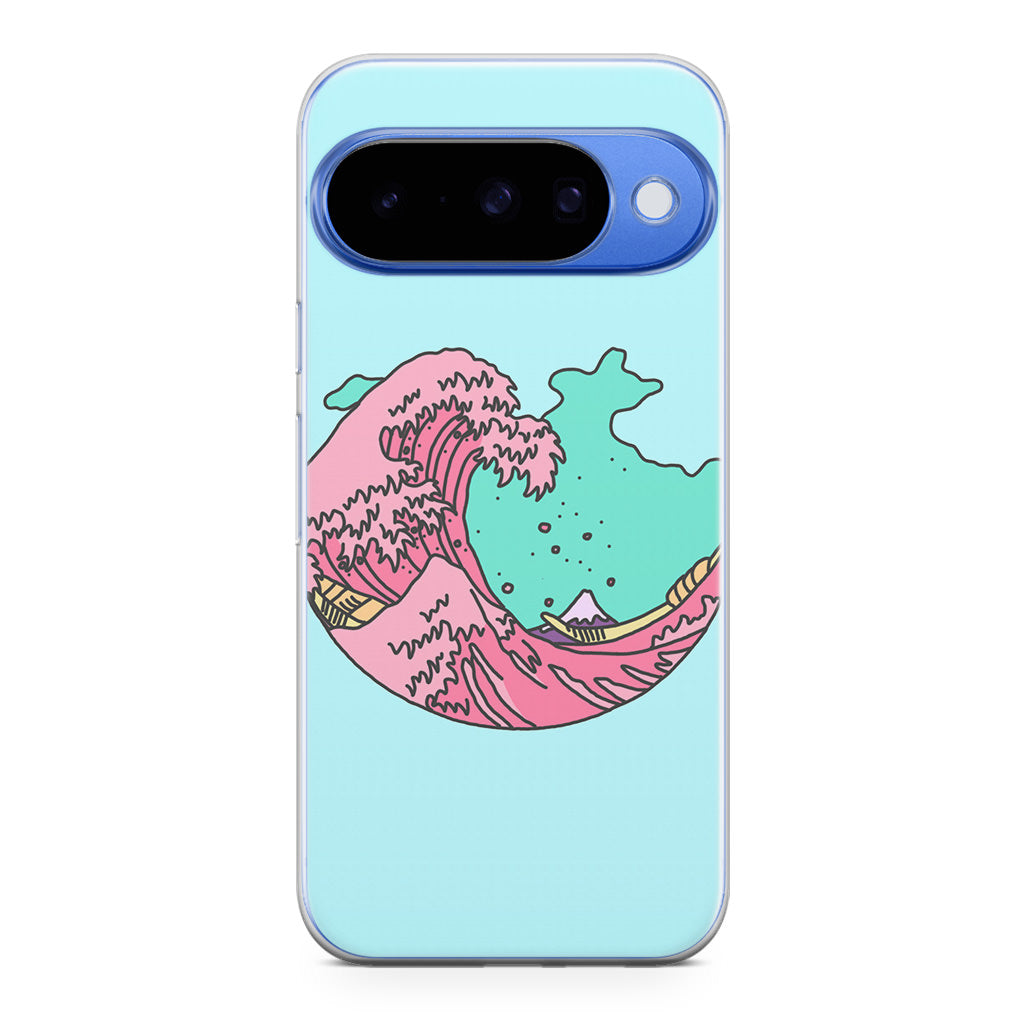 Japanese Pastel Wave Google Pixel 10 Case