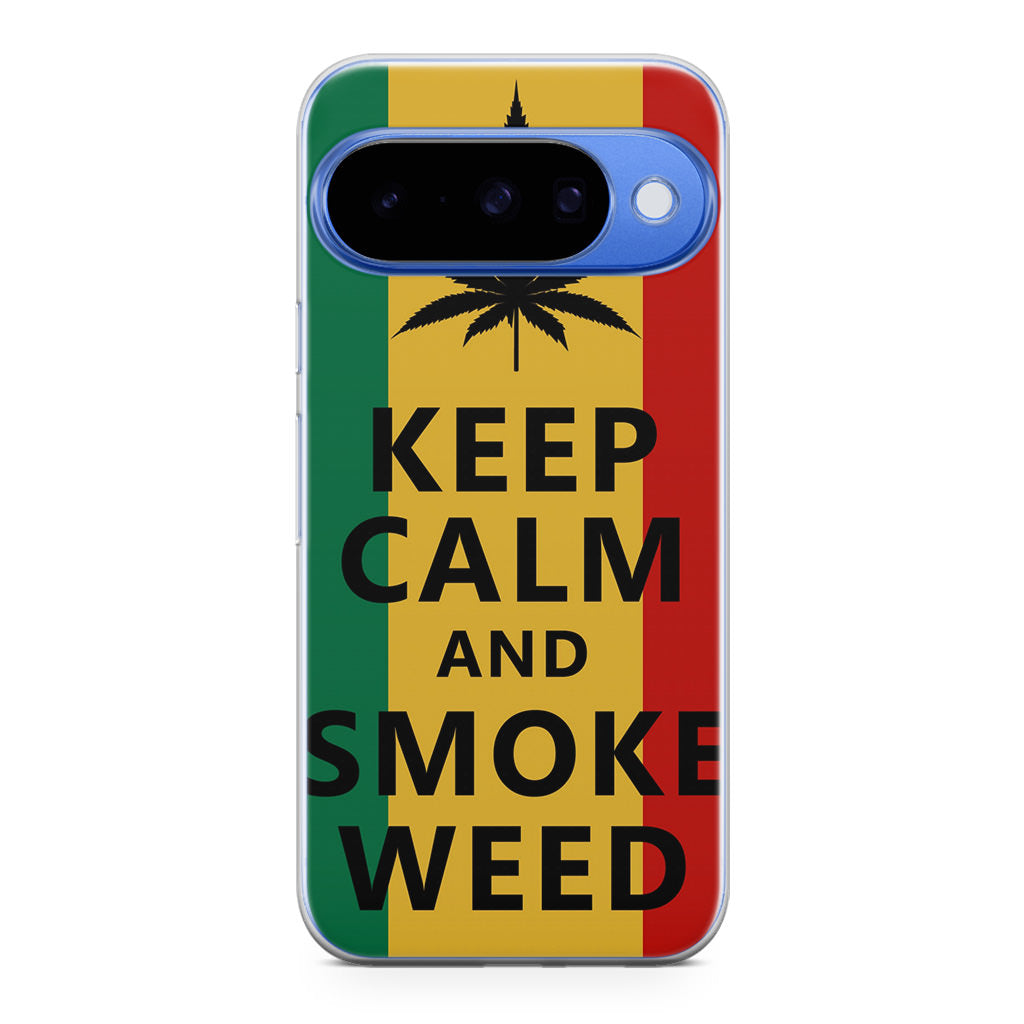 Keep Calm And Smoke Weed Google Pixel 10 Case