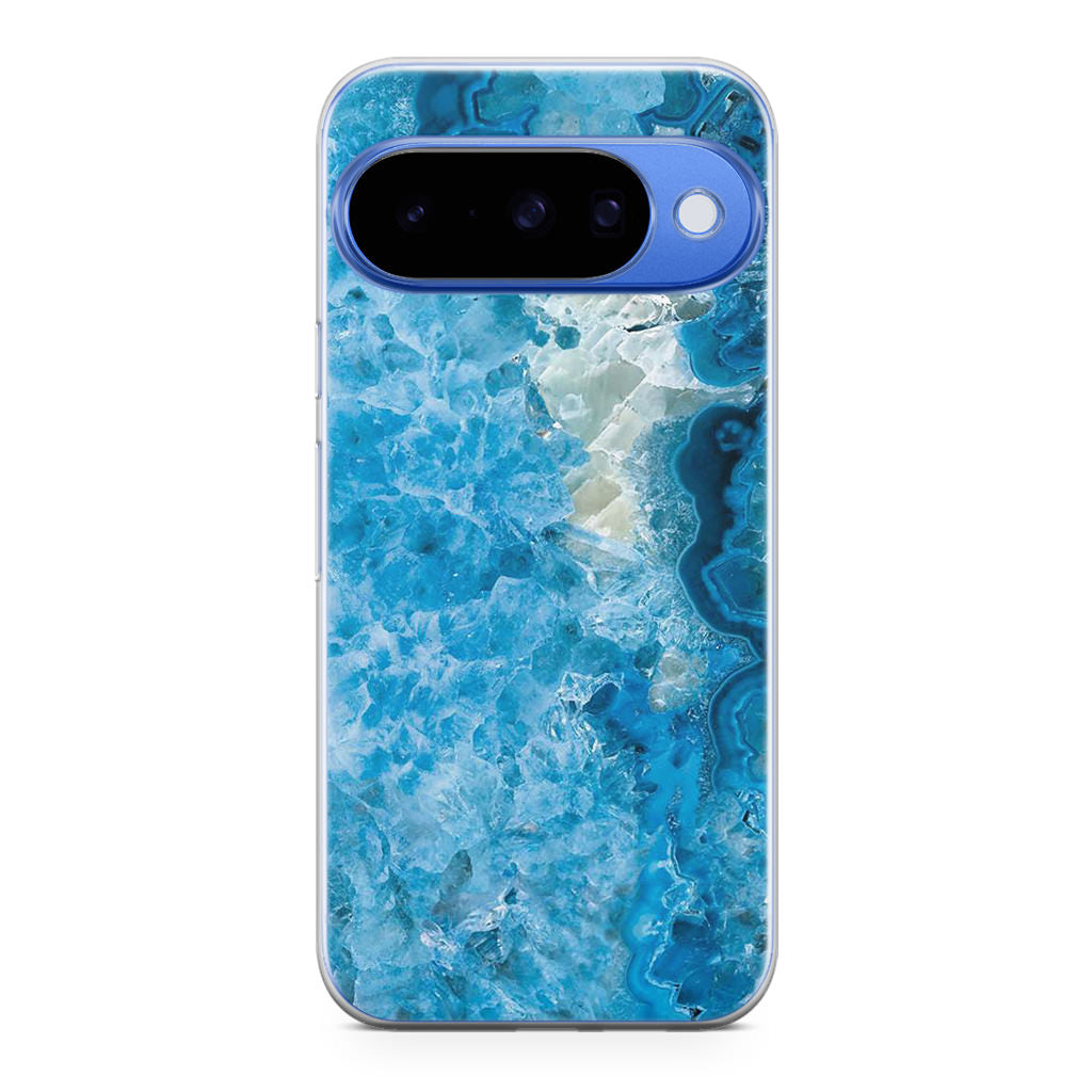 Navy Blue Marble Google Pixel 10 Case
