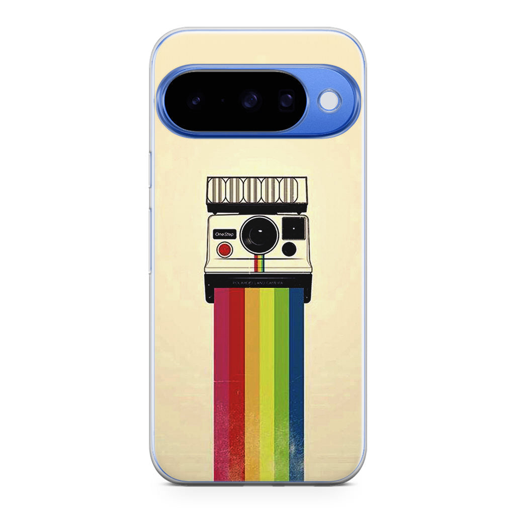 Polaroid Camera Colorful Rainbow Google Pixel 10 Case