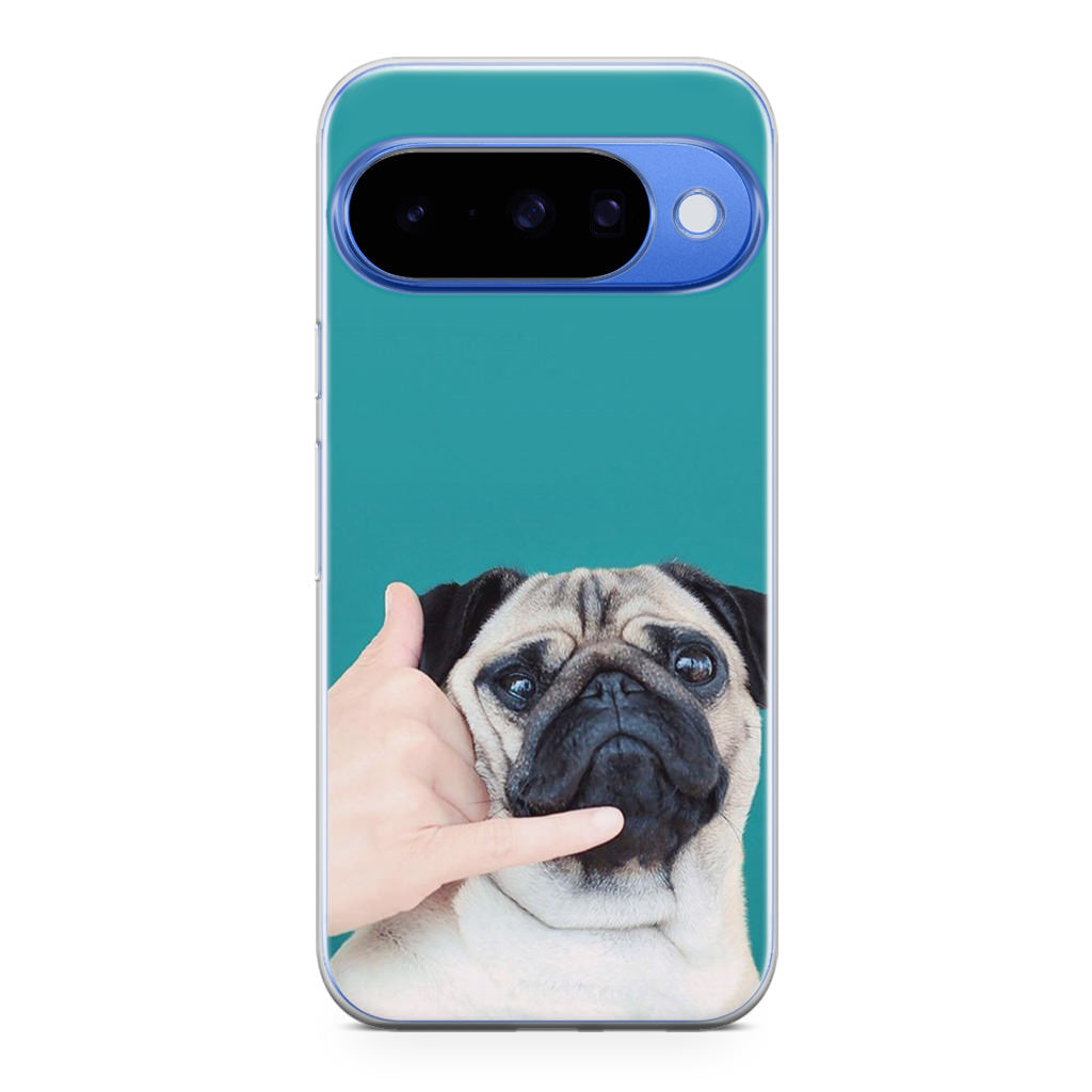 Pug is on the Phone Google Pixel 10 Case