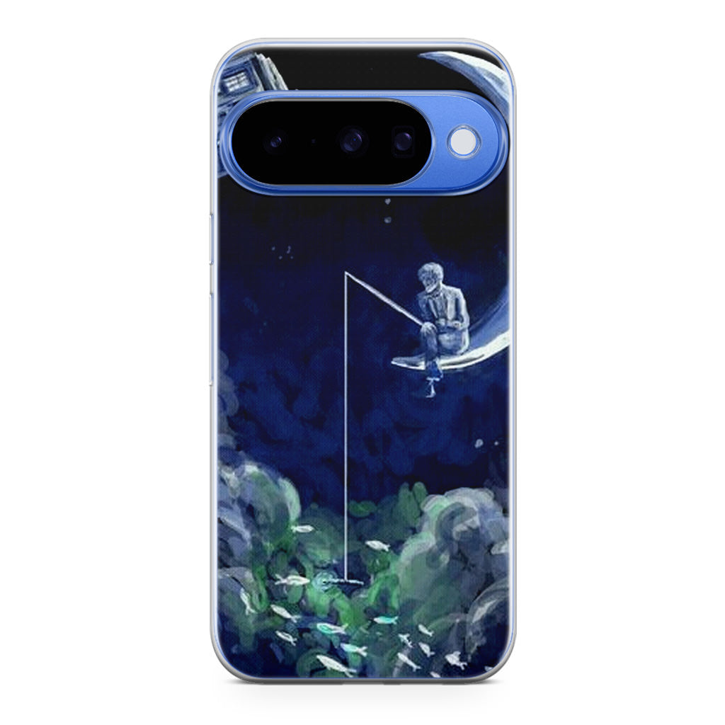 Tardis Walking To The Moon Google Pixel 10 Case