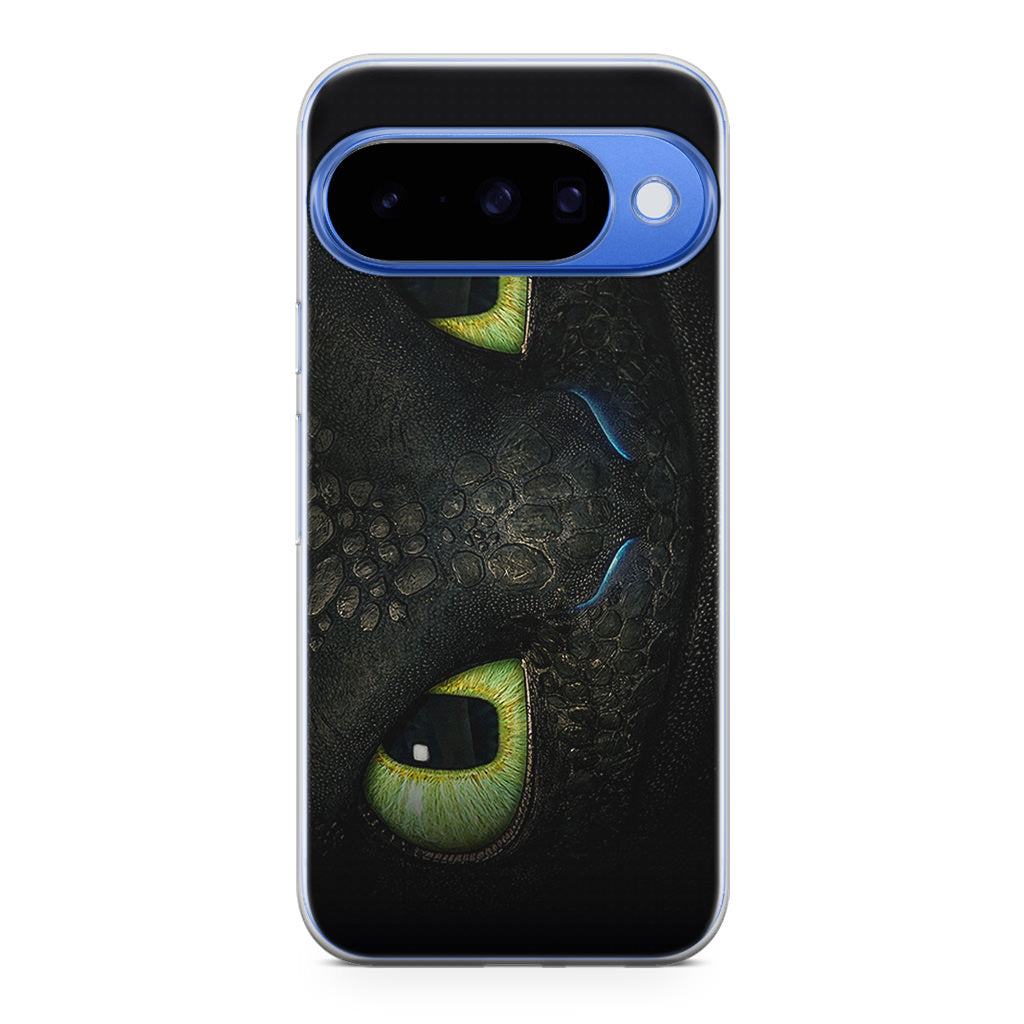 Toothless Dragon Eyes Close Up Google Pixel 10 Case