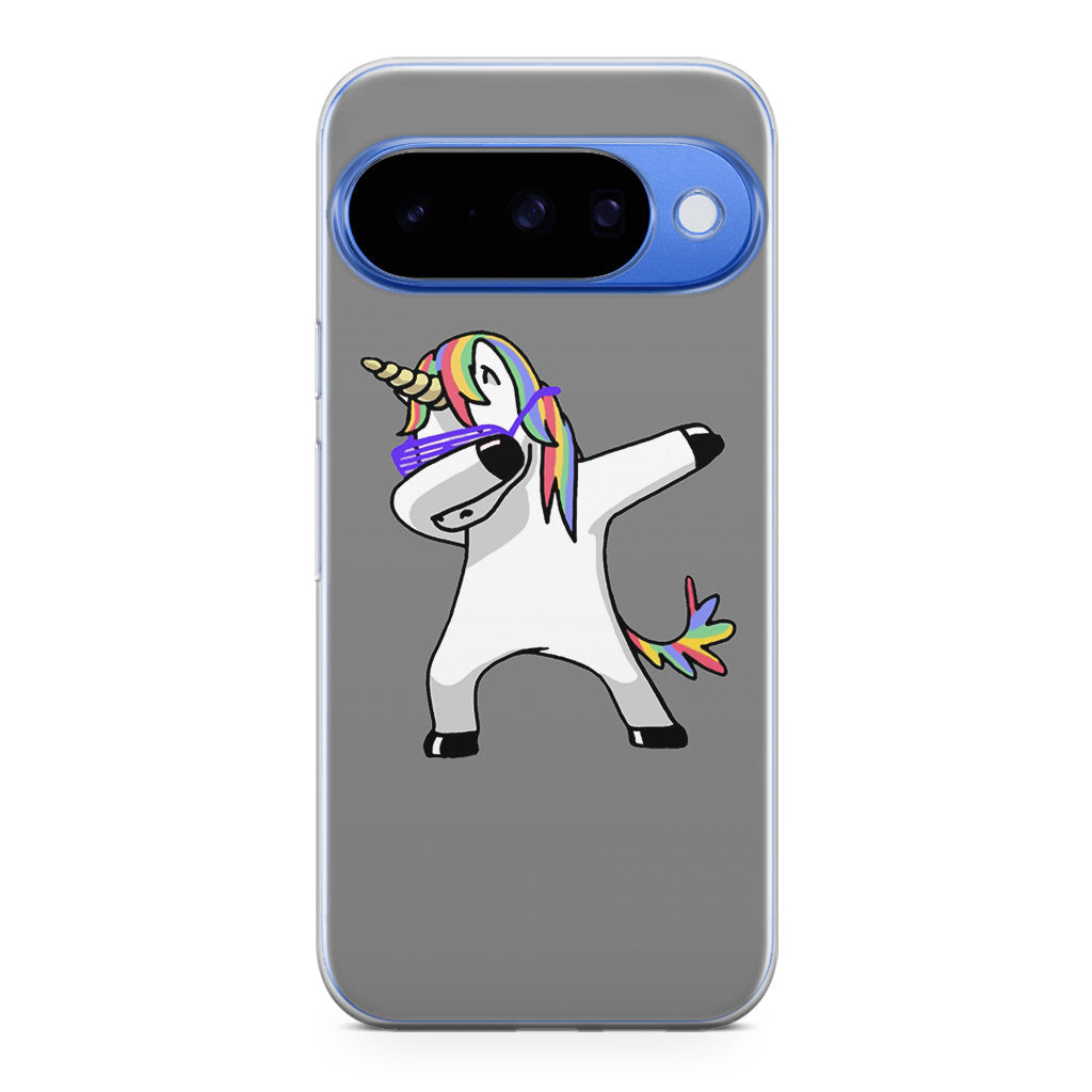 Unicorn Dabbing Grey Google Pixel 10 Case