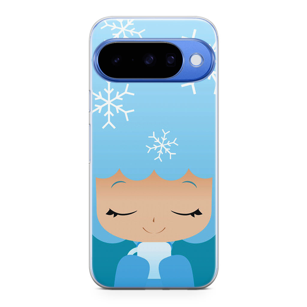 Winter Afro Girl Google Pixel 10 Case