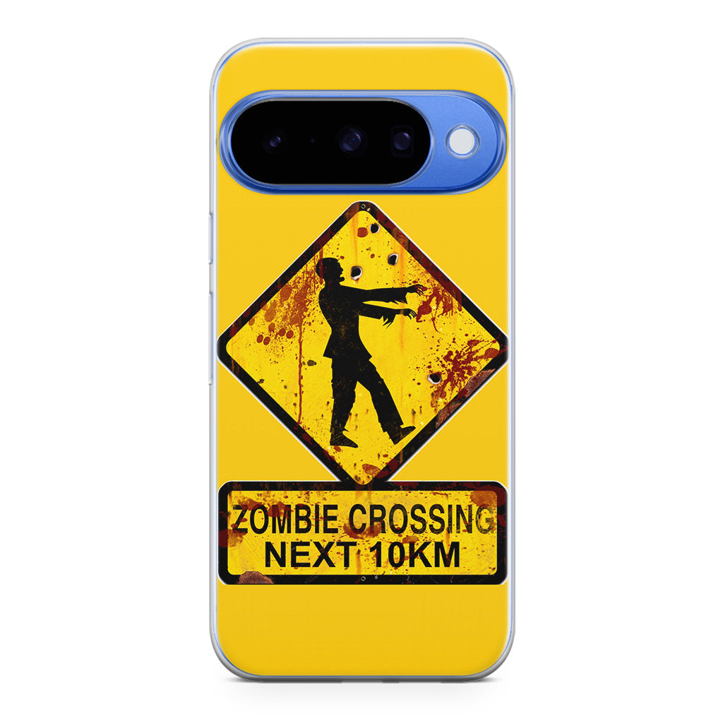 Zombie Crossing Sign Google Pixel 10 Case