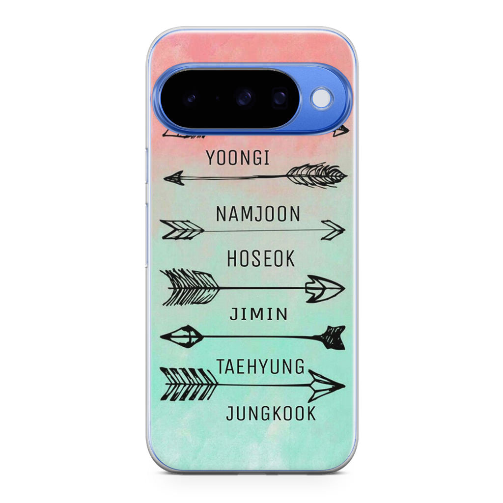 BTS Members Name Google Pixel 10 Case