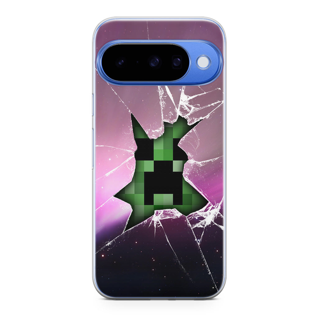 Creeper Glass Broken Violet Google Pixel 10 Case