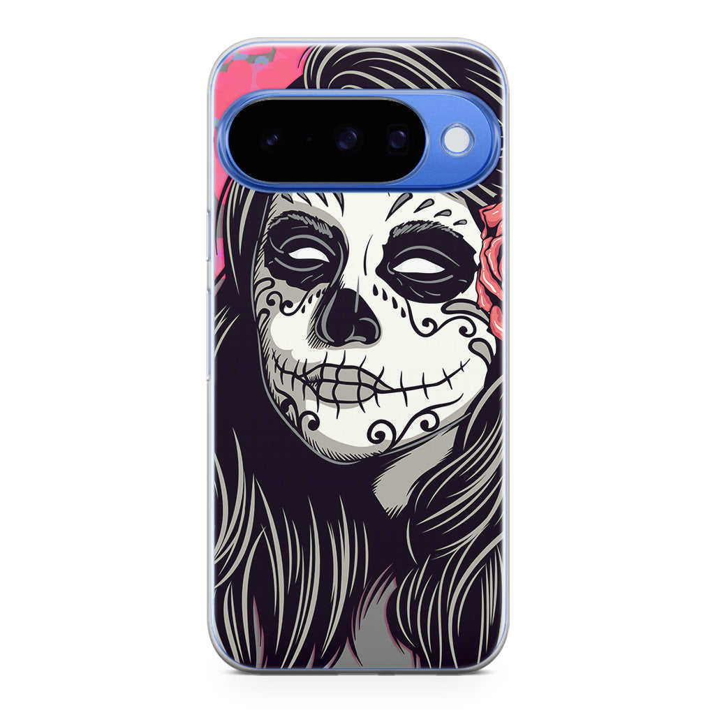 Girl Skull Flower Google Pixel 10 Case