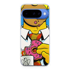 Homer Eats Donut Google Pixel 10 Case