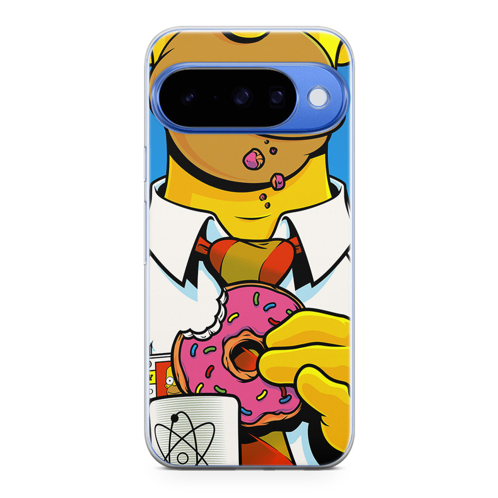 Homer Eats Donut Google Pixel 10 Case