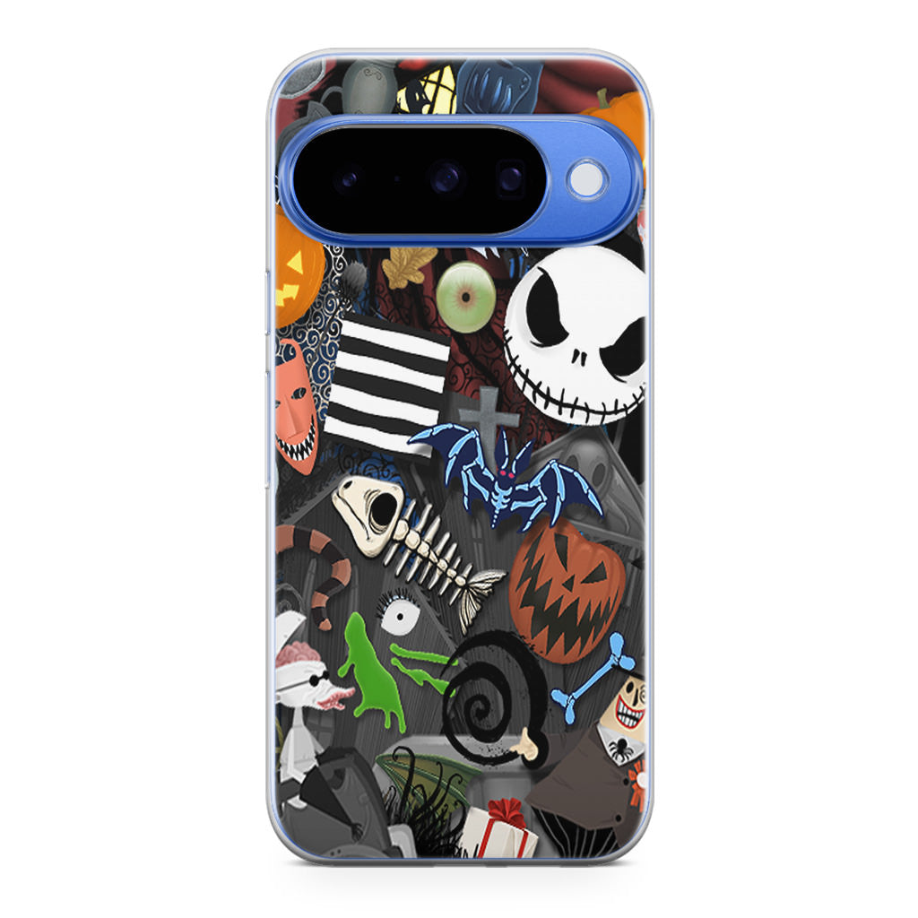 Nightmare Before Chrismast Collage Google Pixel 10 Case