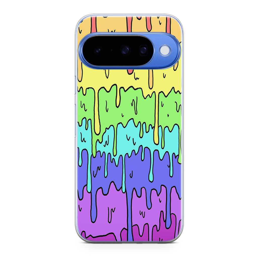 Pastel Kawaii Melting Rainbow Google Pixel 10 Case