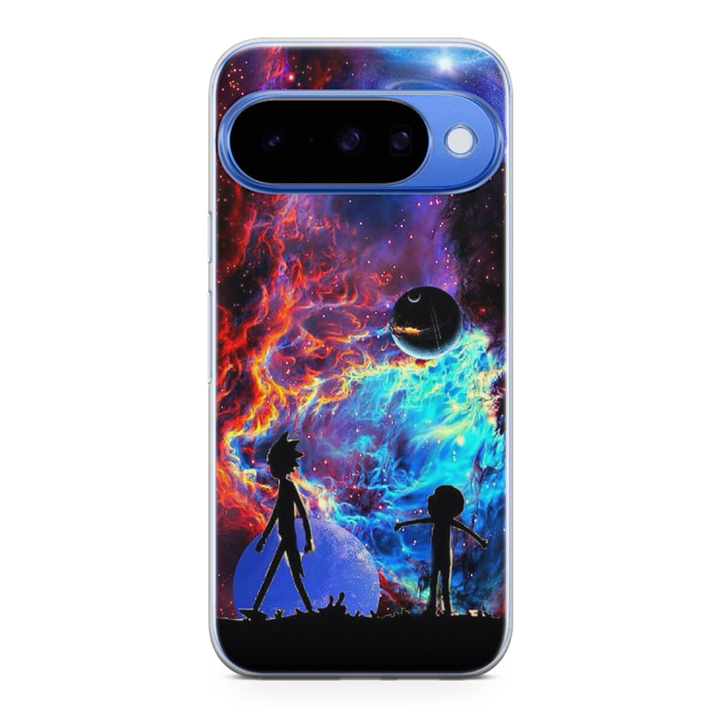 Rick And Morty Flat Galaxy Google Pixel 10 Case