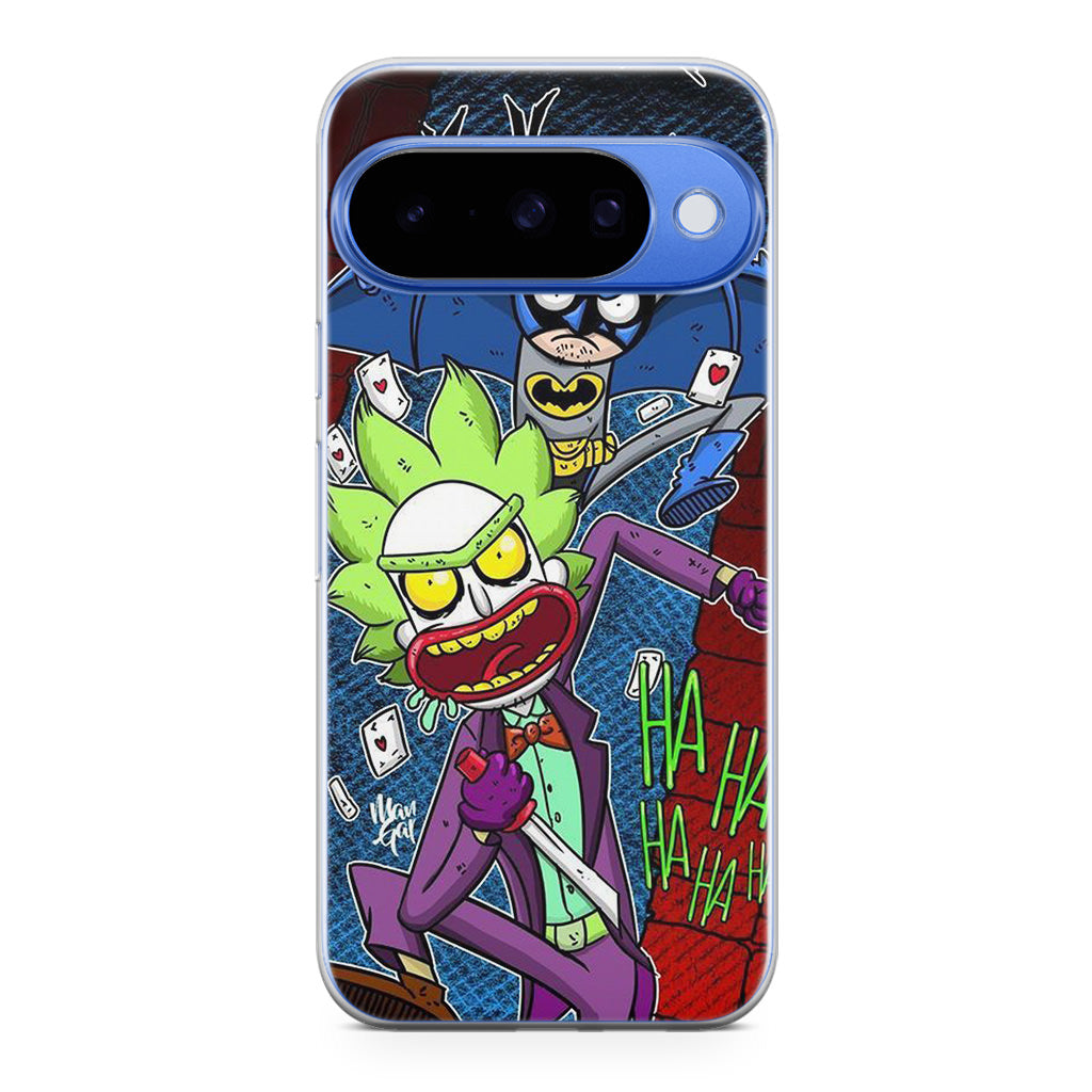 Rick And Morty Bat And Joker Clown Google Pixel 10 Case