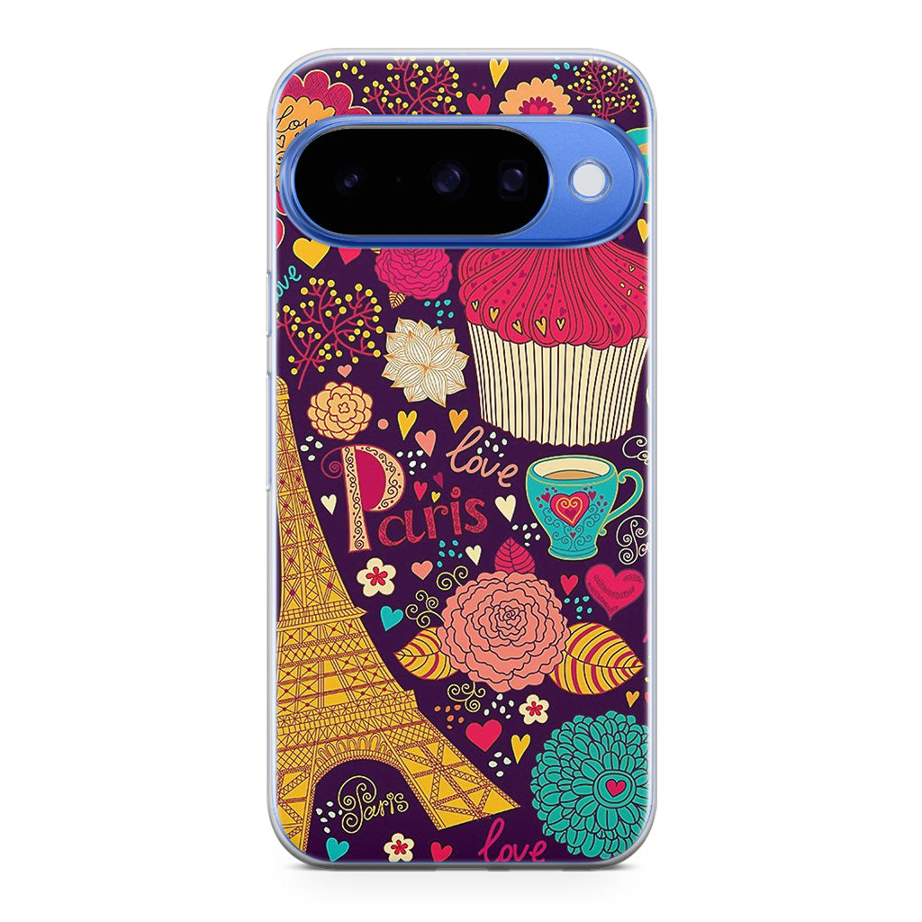 Vintage Love In Paris Google Pixel 10 Case