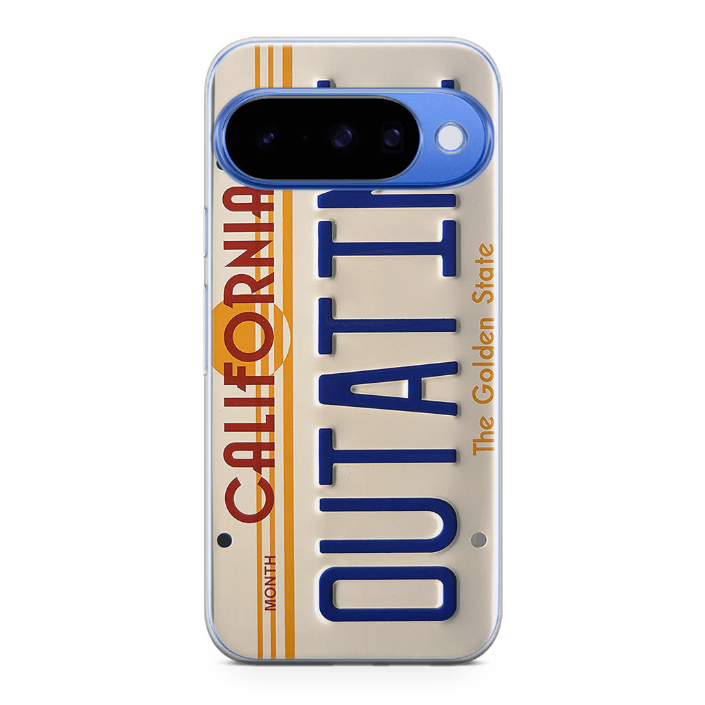 Back to the Future License Plate Outatime Google Pixel 10 Case