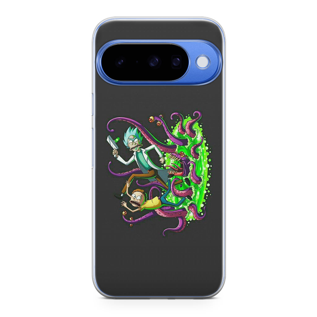 Rick And Morty Pass Through The Portal Google Pixel 10 Case