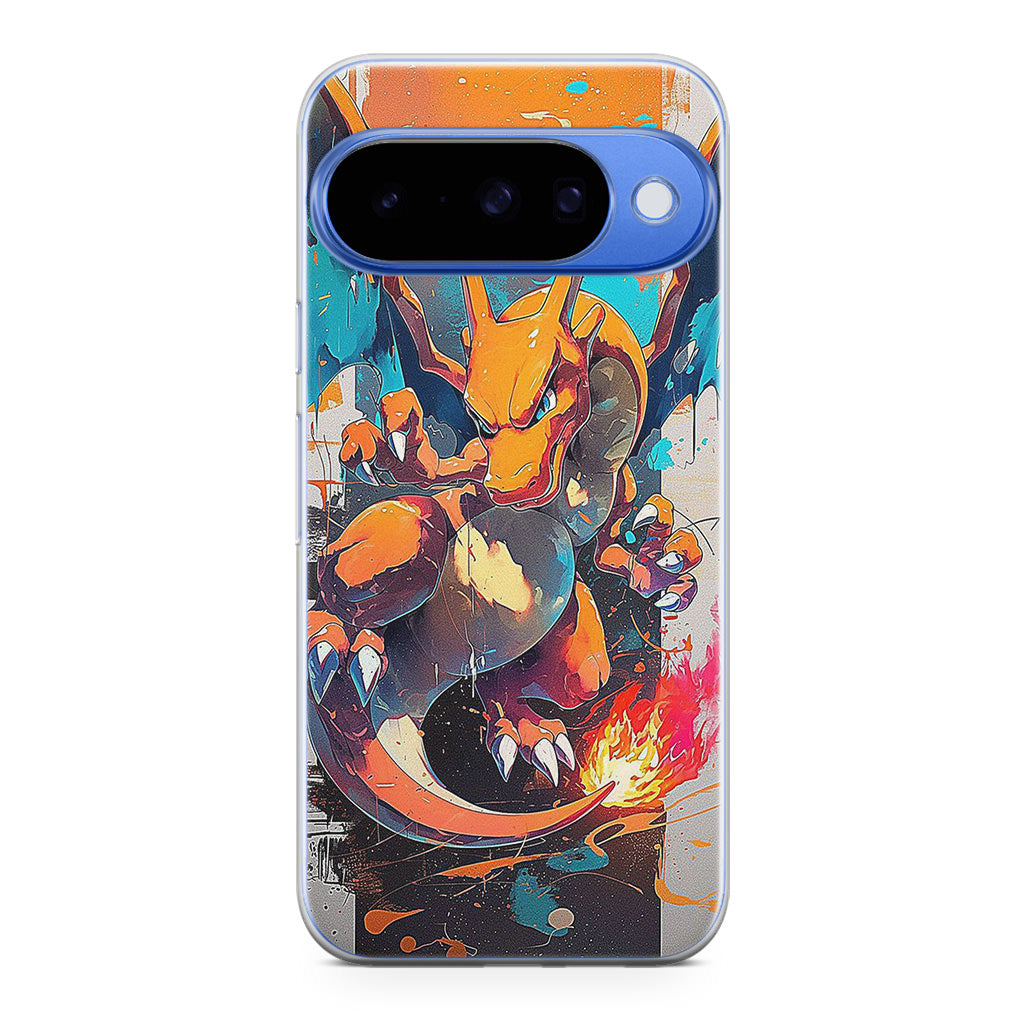 Charizard Inferno on Canvas Google Pixel 10 Case