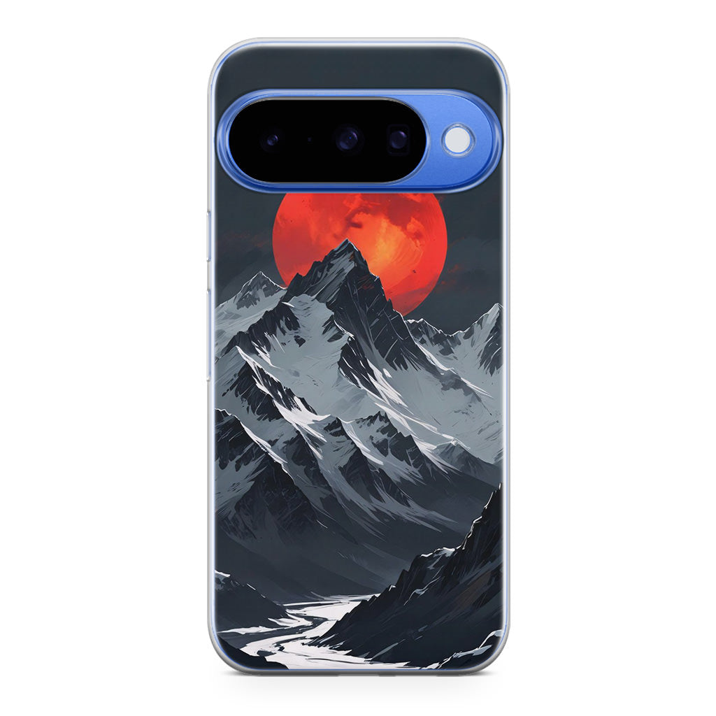 Crimson Eclipse The Mountain Google Pixel 10 Case