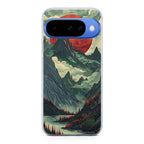 Crimson Moon Over Silent Peaks Google Pixel 10 Case