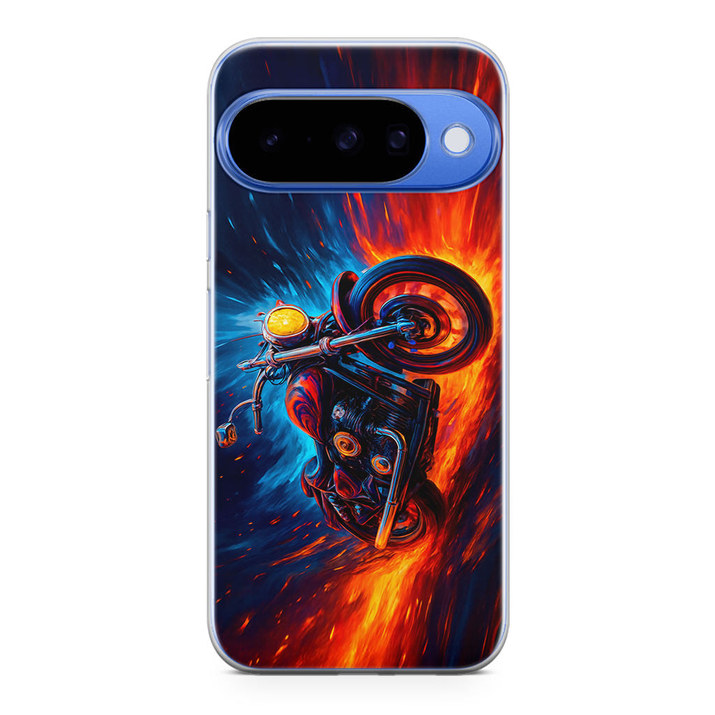 Ride Through Fire and Ice Google Pixel 10 Case