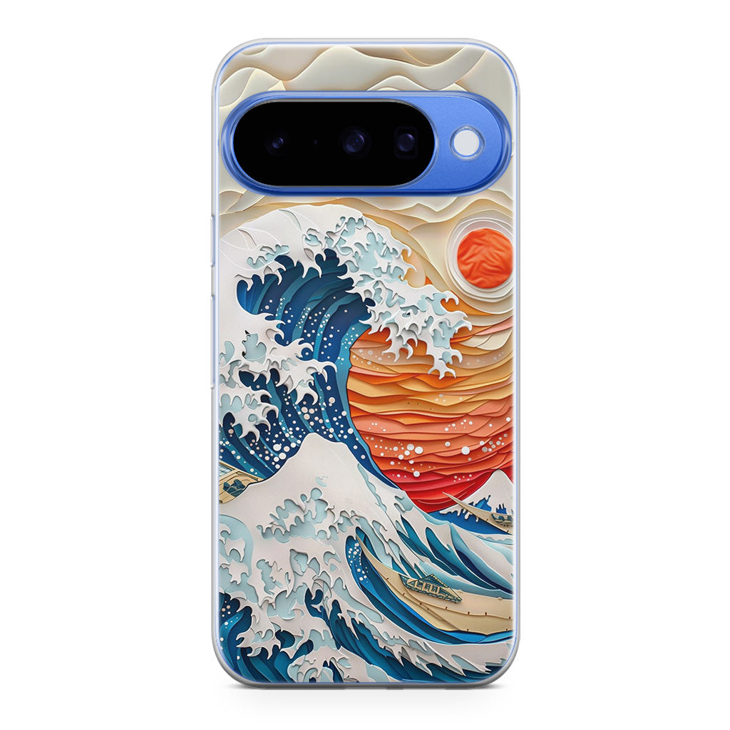 The Great Wave Off Paper Art Google Pixel 10 Case