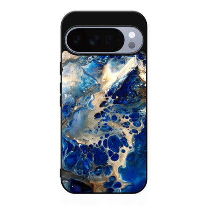 Abstract Golden Blue Paint Art Google Pixel 10 Pro / Pixel 10 Pro XL Case