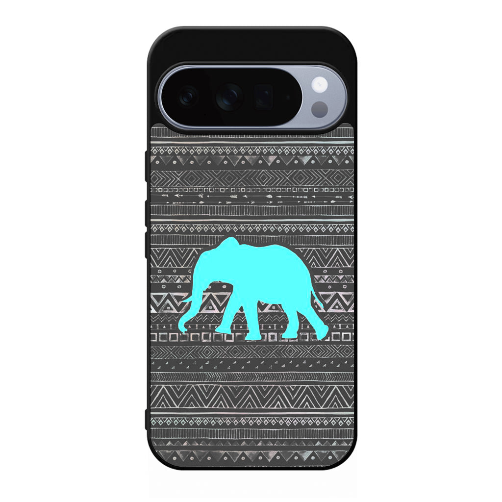 Aztec Elephant Turquoise Google Pixel 10 Pro / Pixel 10 Pro XL Case