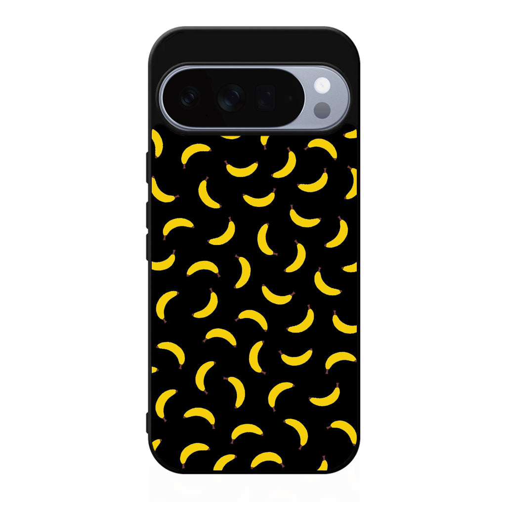 Bananas Fruit Pattern Black Google Pixel 10 Pro / Pixel 10 Pro XL Case
