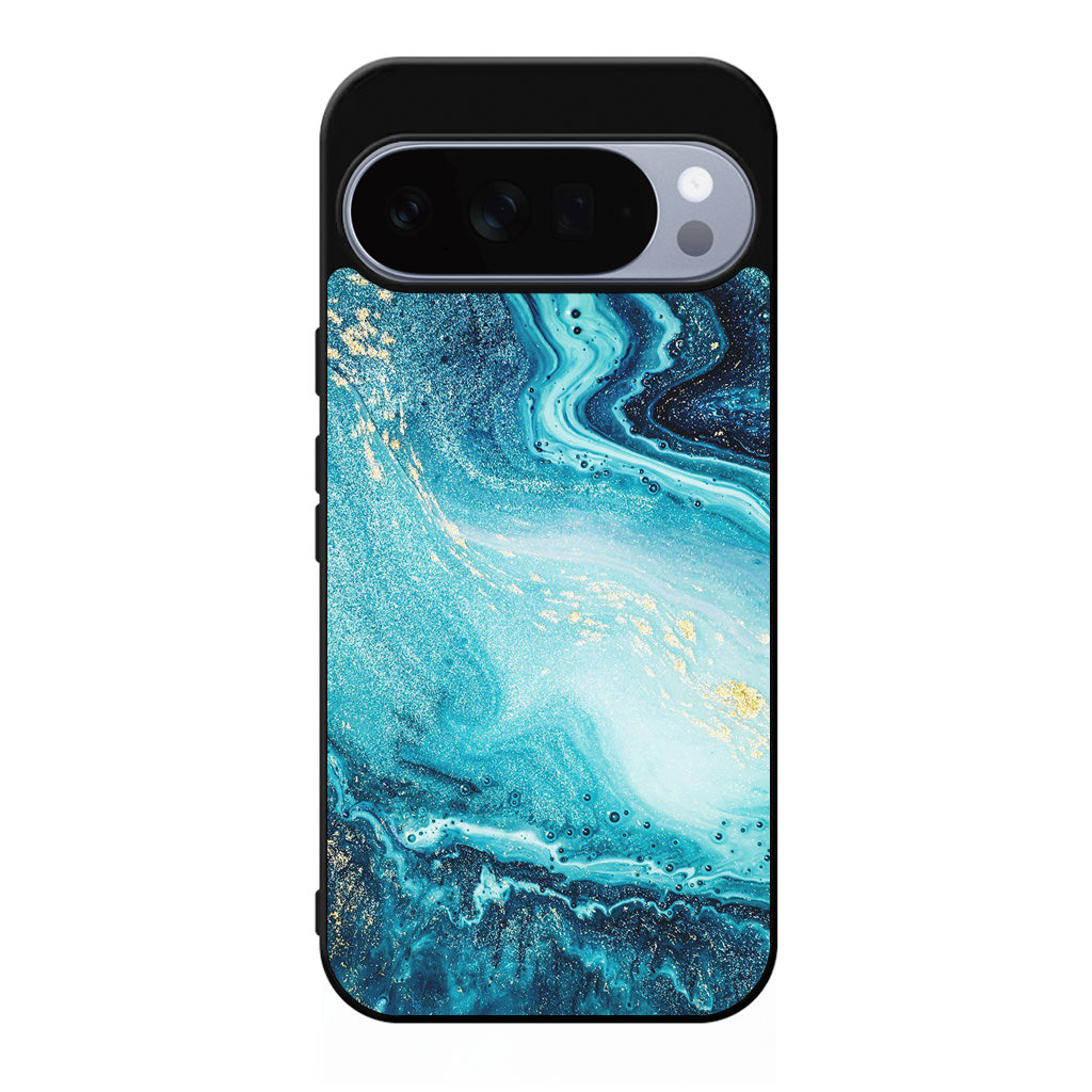 Blue Water Glitter Google Pixel 10 Pro / Pixel 10 Pro XL Case